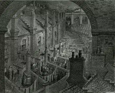 Over London by Rail Over London by Rail by Gustave Doré