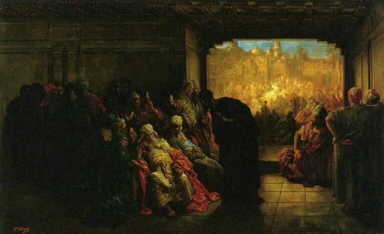 The House of Caiaphas The House of Caiaphas by Gustave Doré
