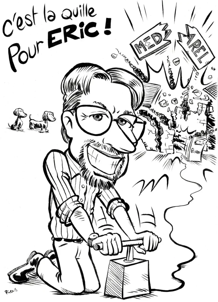 Retirement caricature gift