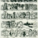 Continuation of Caran d'Ache's drawing published in La Vie Heureuse in 1902.