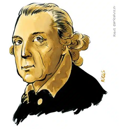 Ritratto ad acquerello seppia di Frédéric II — Roi de Prusse — 1712–1786 · Sébastien Rieu