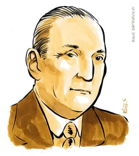 Ritratto ad acquerello seppia di Salazar — Dictateur — 1889–1970 · Sébastien Rieu